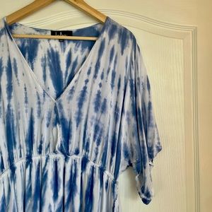 Wrap front summer maxi dress